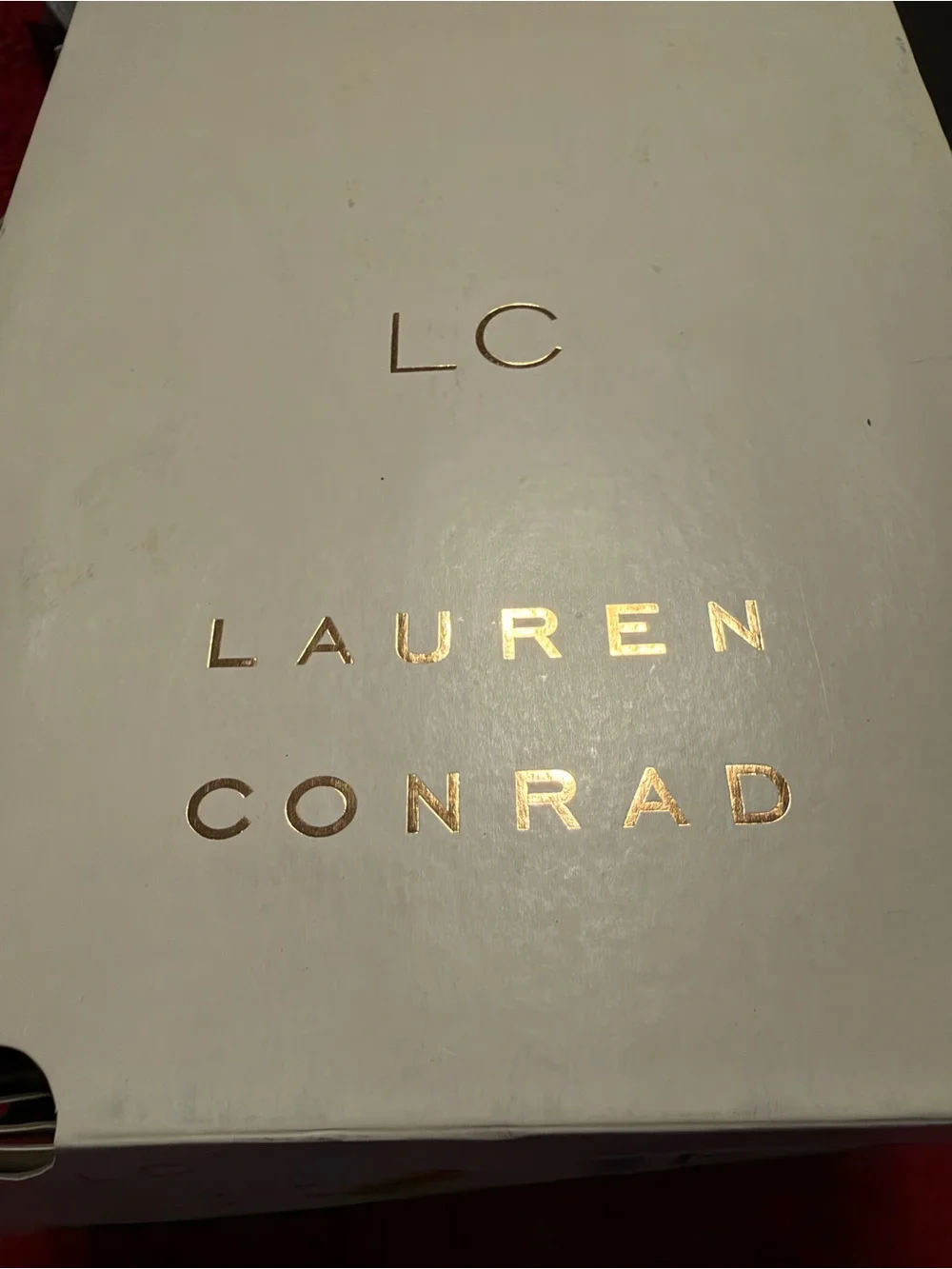 LC Lauren Conrad Scalloped Blush Suede Espadrille Wedges